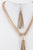 CHOKER NECKLACE WITH DROP TASSEL DETAIL