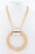 CIRCLE WIRE GOLD CHAIN NECKLACE